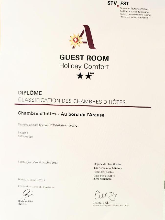 Chambre Aux Bord De L'Areuse エクステリア 写真